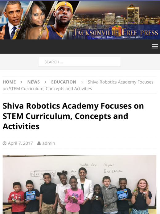 Article cover about STEM curriculum in Jacksonville
