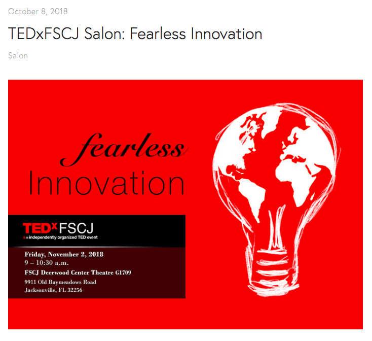 TEDxFSCJ Salon: Fearless Innovation
